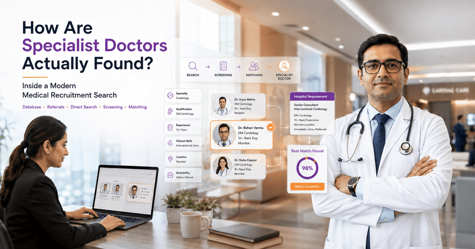 How Specialist Doctors Are Actually Found: Inside a Modern Medical Recruitment Search